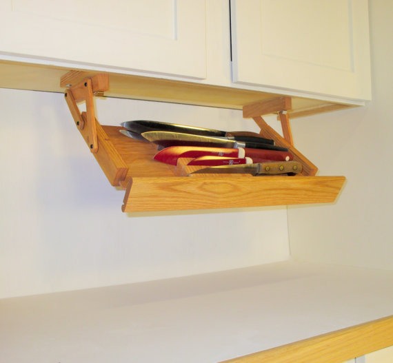 Ultimate Storage Under Cabinet Knife Rack, Kitchen Organizer